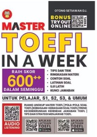 Image of Master Toefl in a Week: Raih Skor 600++ dalam Seminggu